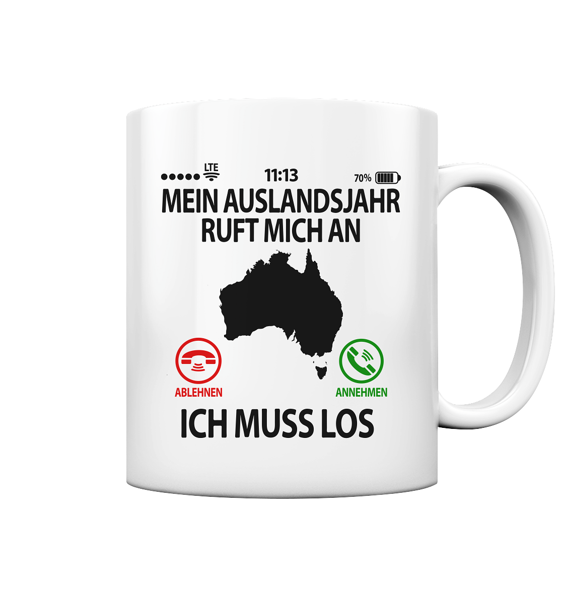 Auslandsjahr Australien Tasse