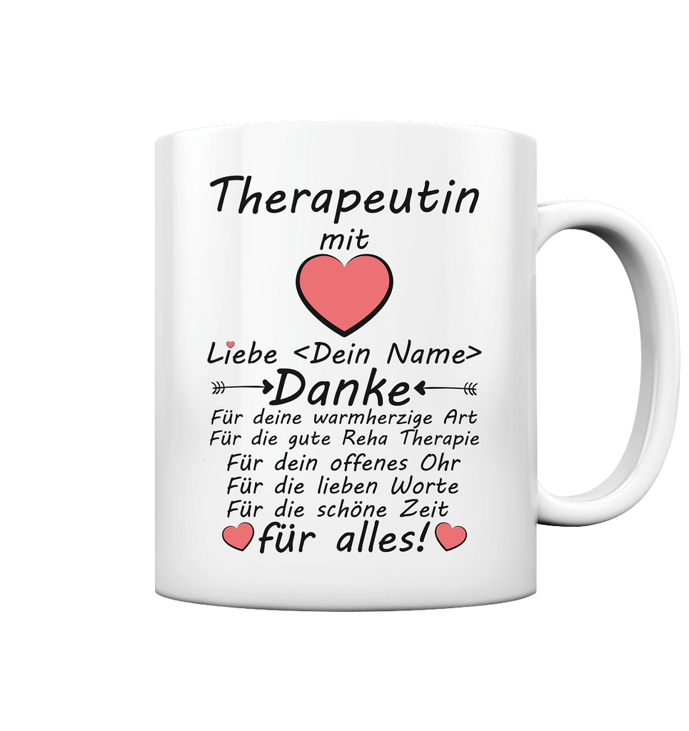 Danke Sagen an Reha Therapeutin  | Tasse 2