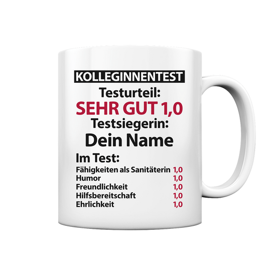 Notfallsanitäterin Abschied Geschenk - Personalisierte Tasse für Kollegin