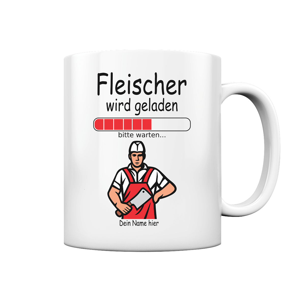 Fleischer Ausbildung | Geschenk erster Ausbildungstag Tasse