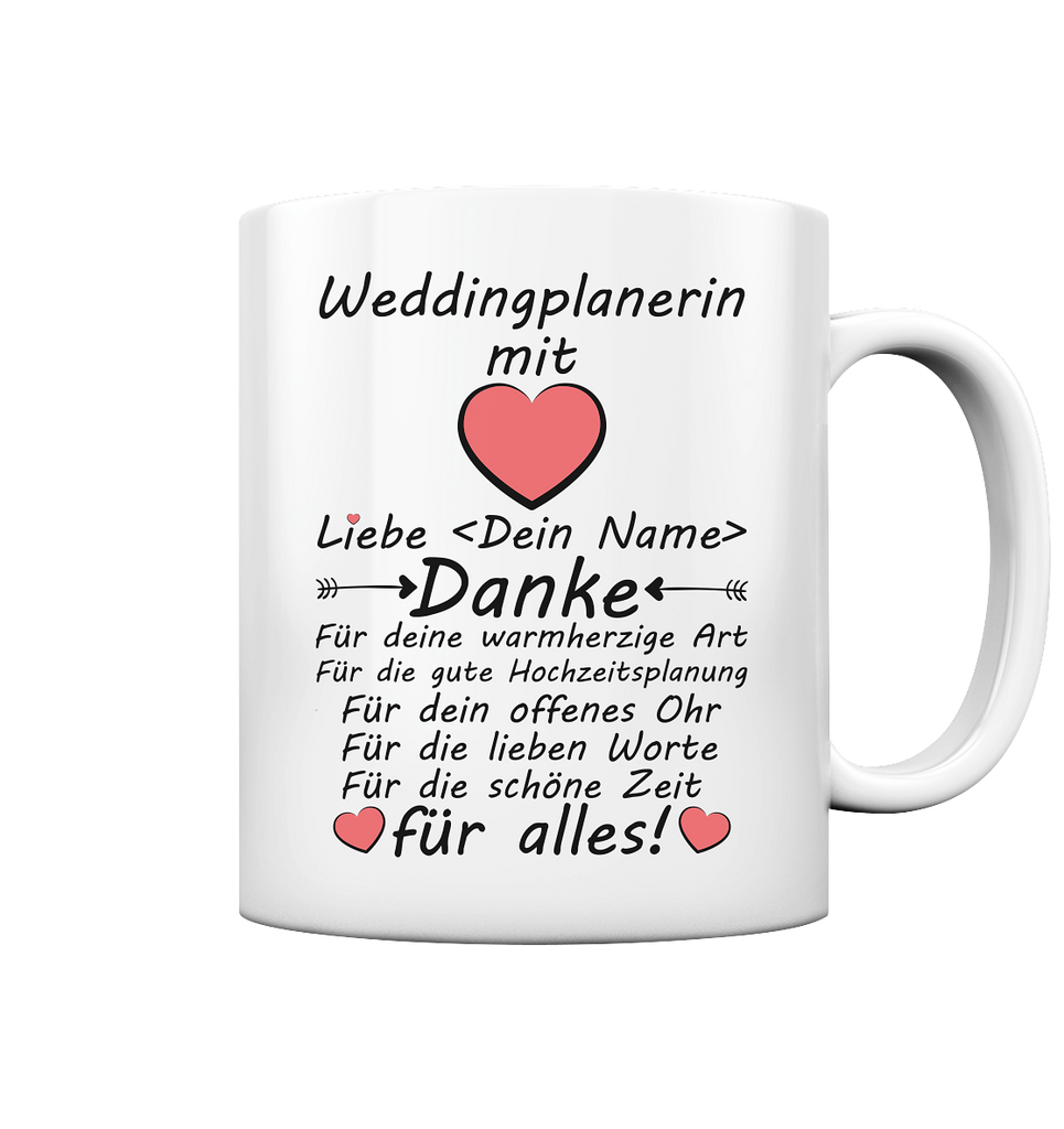 Danke Geschenk an Weddingplanerin Tasse 2