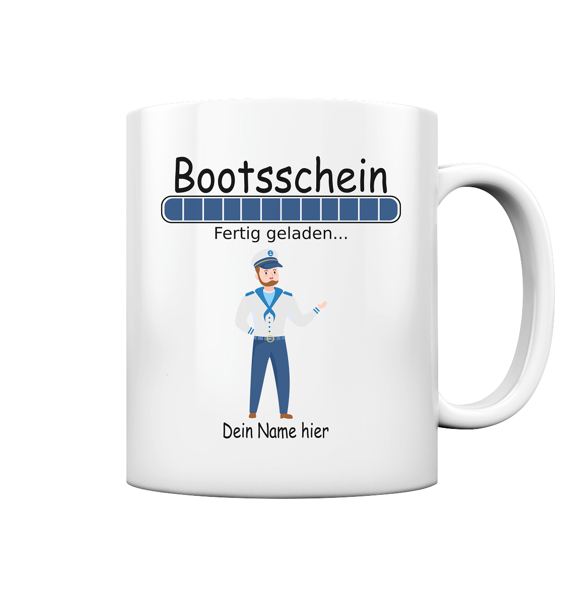 Sportbootführerschein Geschenk Bootsschein bestanden - Tasse mit Namen