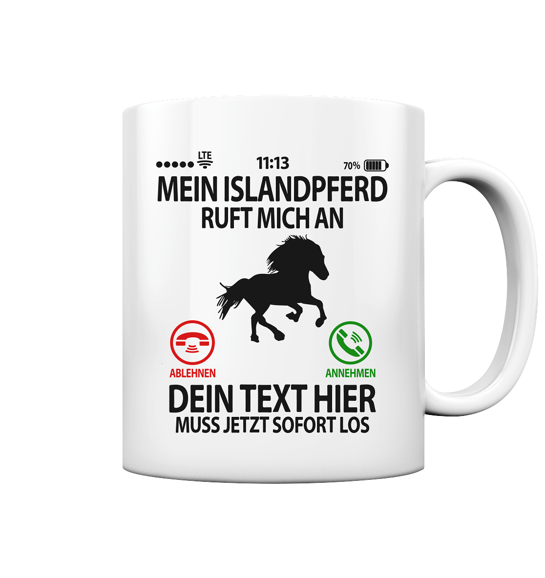 Islandpferdereiter Geschenk - Lustige Tasse mit Spruch