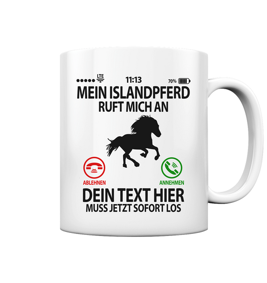 Islandpferdereiter Geschenk - Lustige Tasse mit Spruch