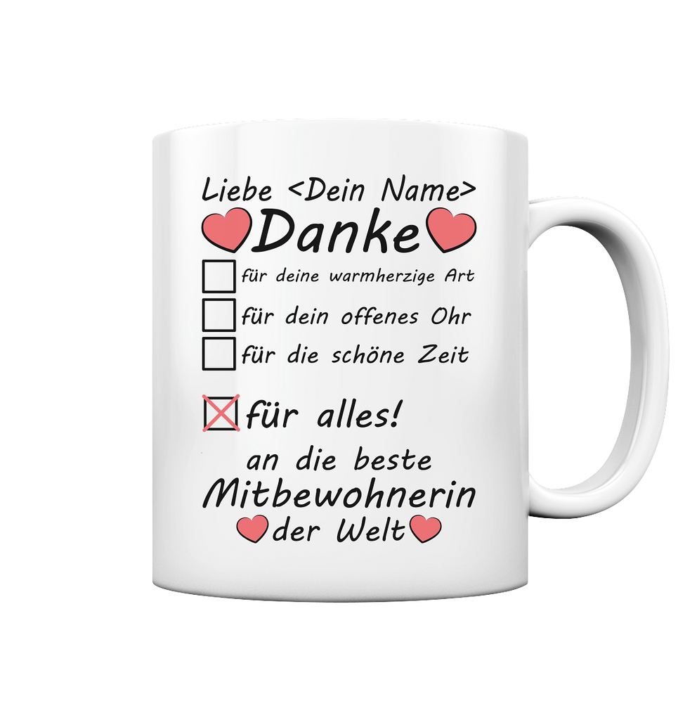 Abschiedsgeschenk WG Bewohnerin Tasse 2