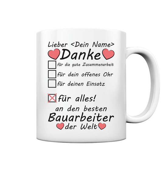 Dankeschön für Bauarbeiter | Richtfest Geschenk