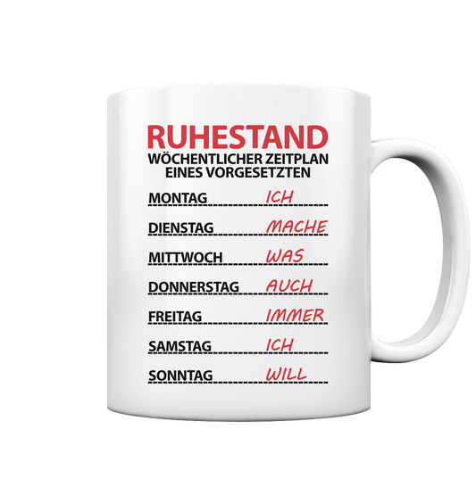 Vorgesetzten Vorgesetzter Ruhestand Rente Geschenk - Sprüche Tasse