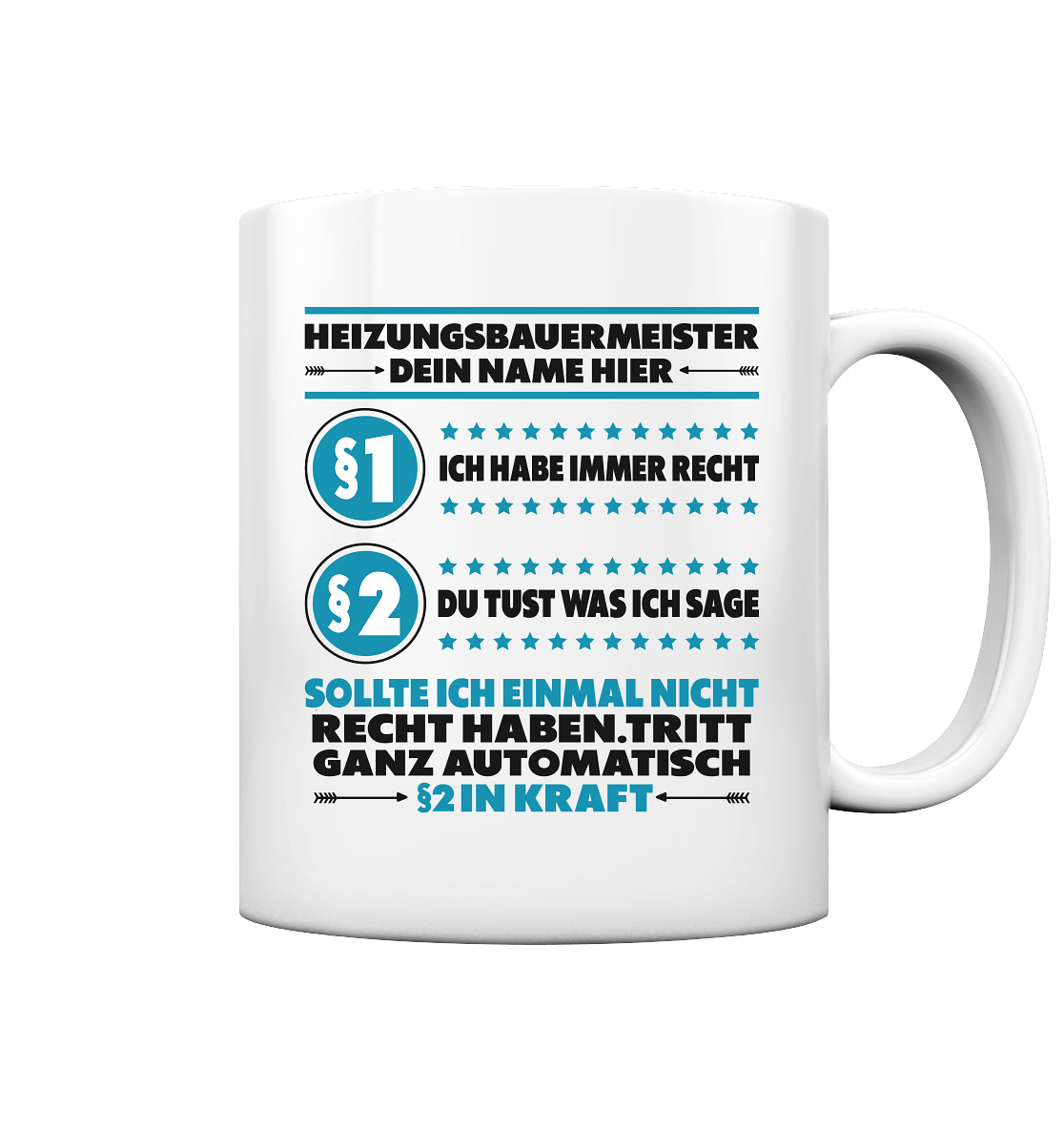 Heizungsbauermeister | Geschenk | Tasse 
