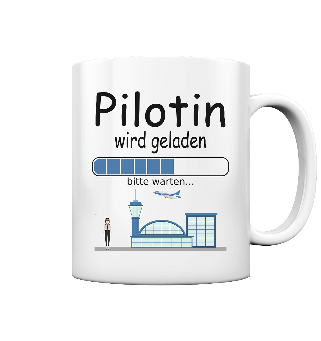 Geschenk für angehende Pilotin - Pilotenausbildung Tasse