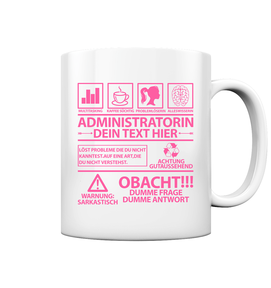 Administratorin Tasse Admin Geschenk Personalisiert  