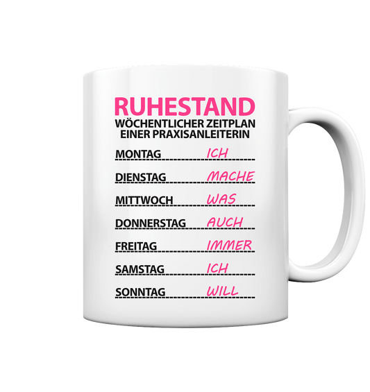 Praxisanleiterin Ruhestand Geschenk - Tasse mit Spruchmotiv