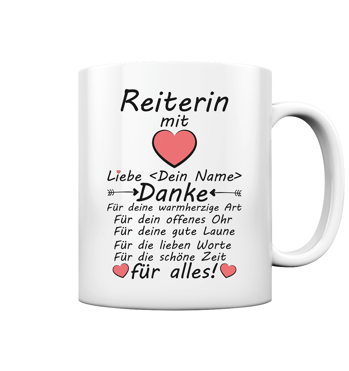 Dankeschön für Erwachsene Reiterib | Geschenk Tasse 2