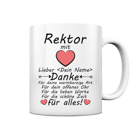 Rektor Abschiedsgeschenk | Personalisierbar tasse