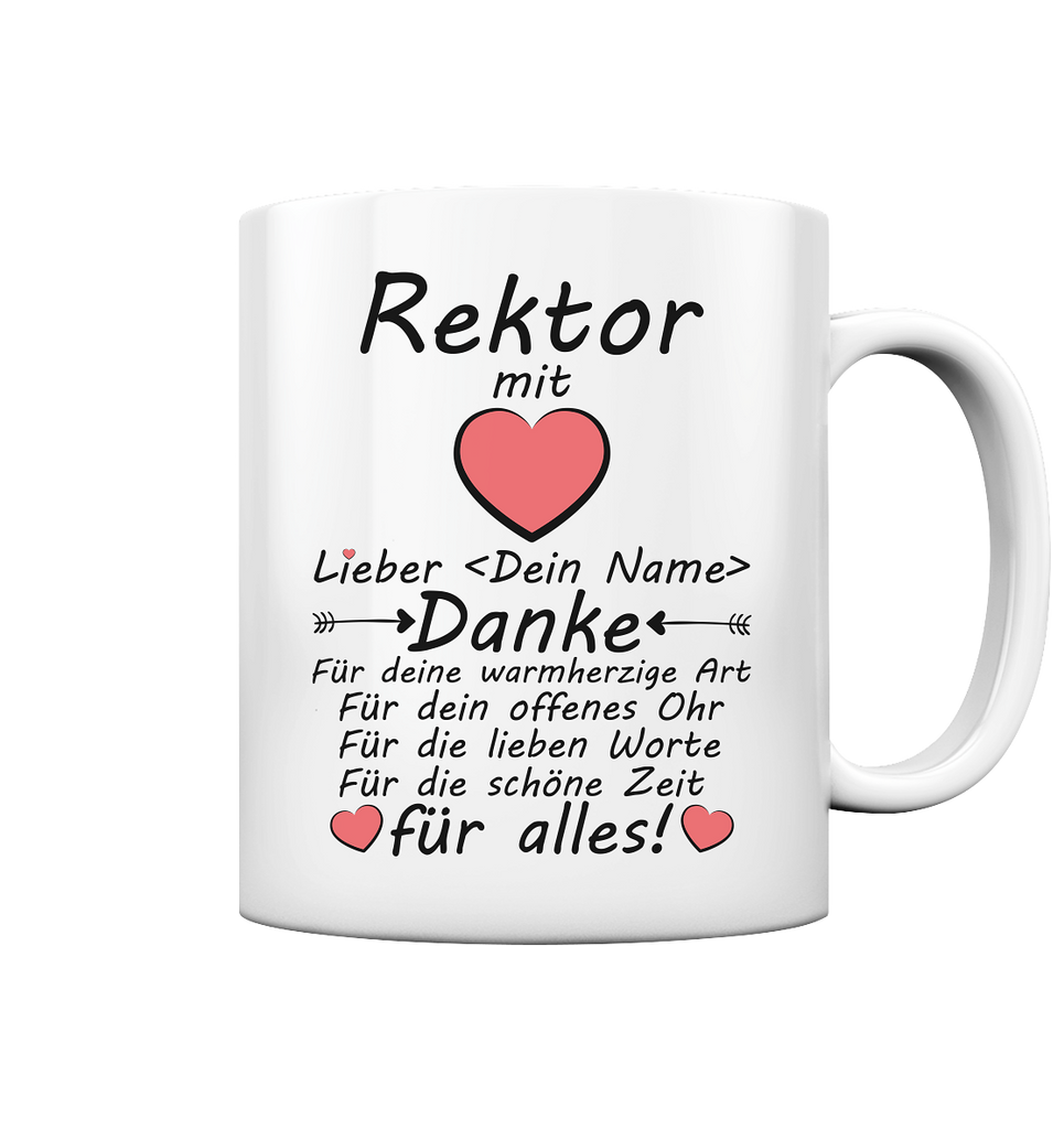 Rektor Abschiedsgeschenk | Personalisierbar tasse