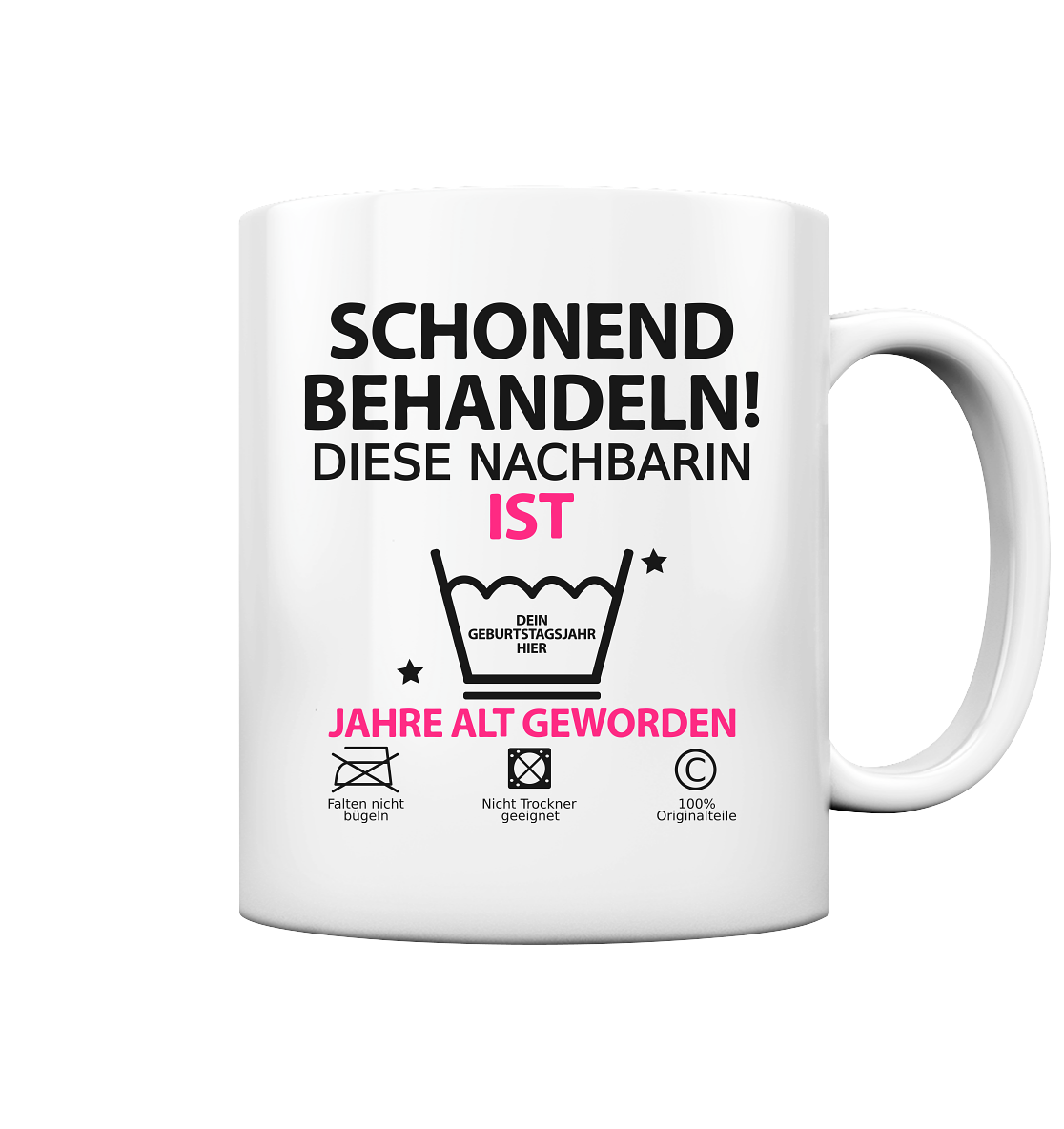 40 60 Geburtstag Nachbarin Tasse Geburtstagsgeschenk Geschenk