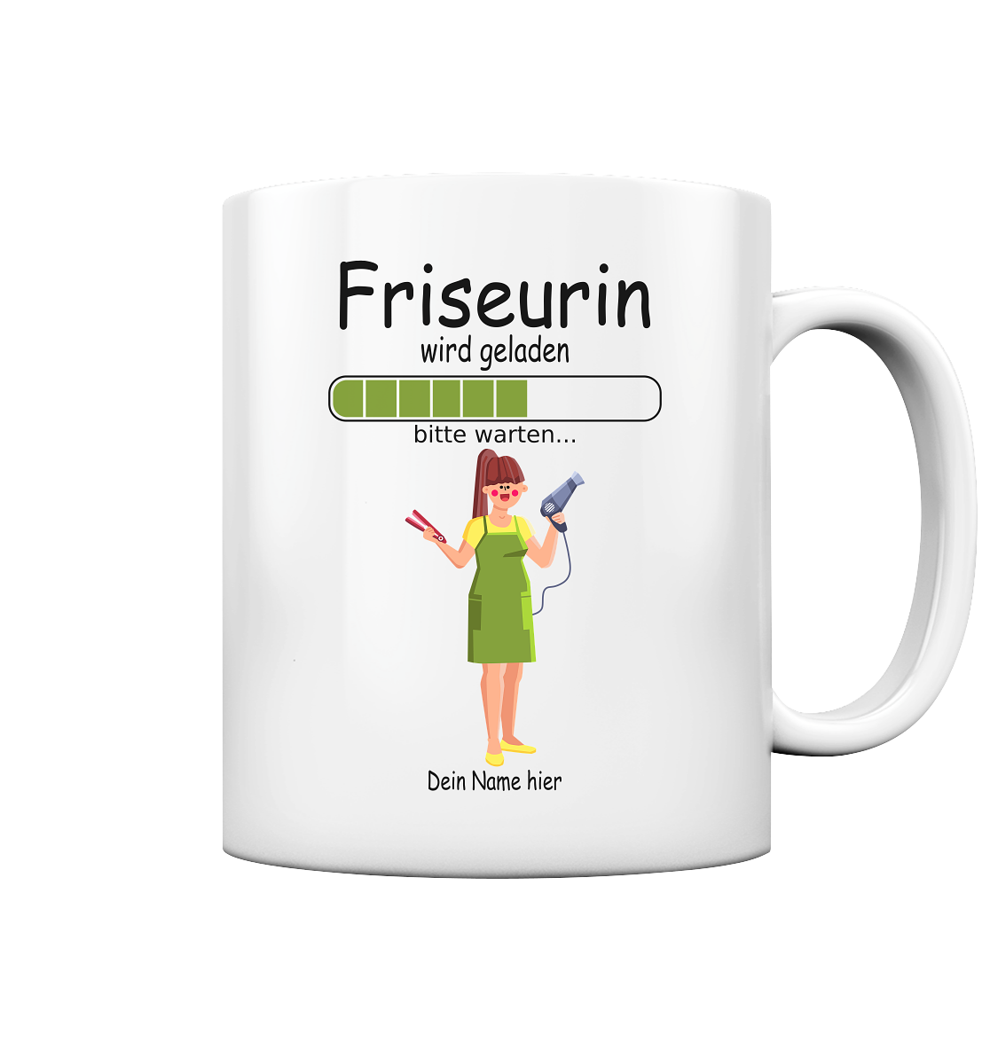 Angehende Friseurin Geschenk - Personalisierte Tasse