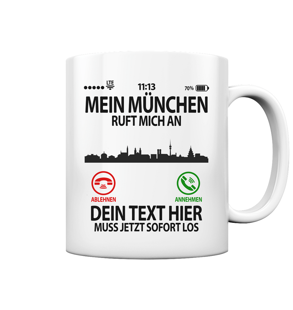 Neu Münchner | Geschenk | Tasse mit Wunschnamen