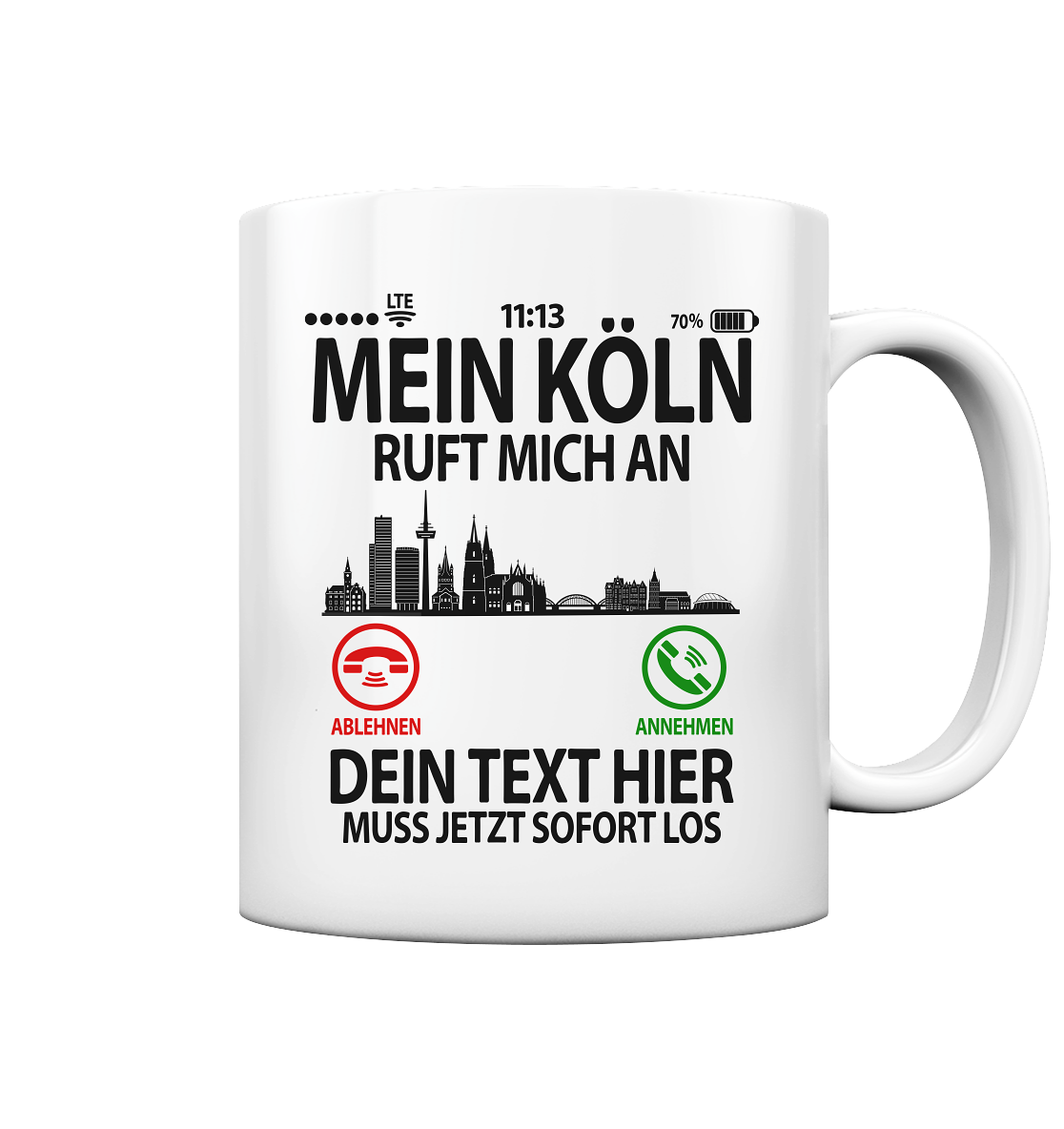 Neu Kölner | Geschenk | Lustige Tasse mit Namen
