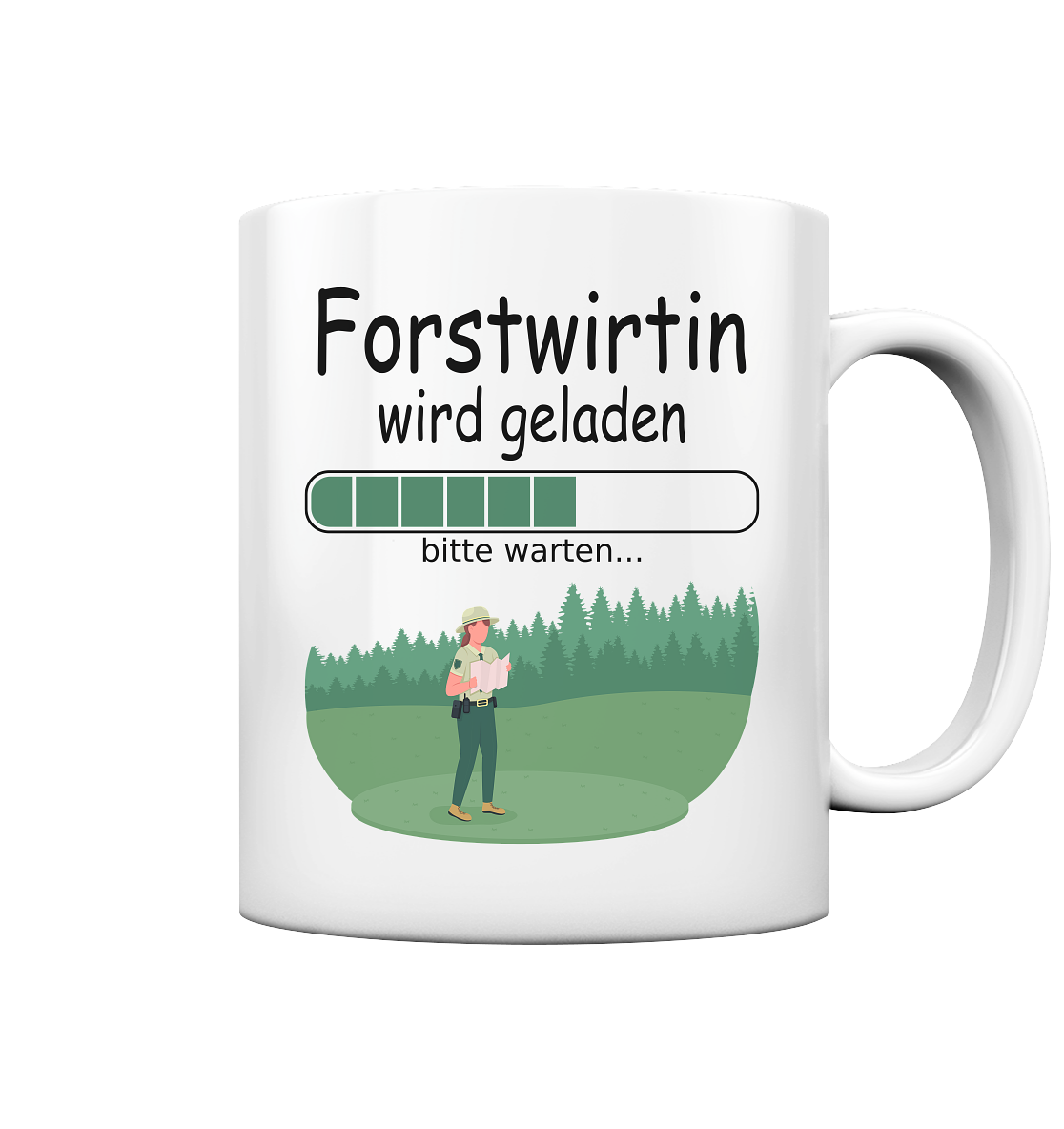 Angehende Forstwirtin | Ausbildung Geschenk tasse 2
