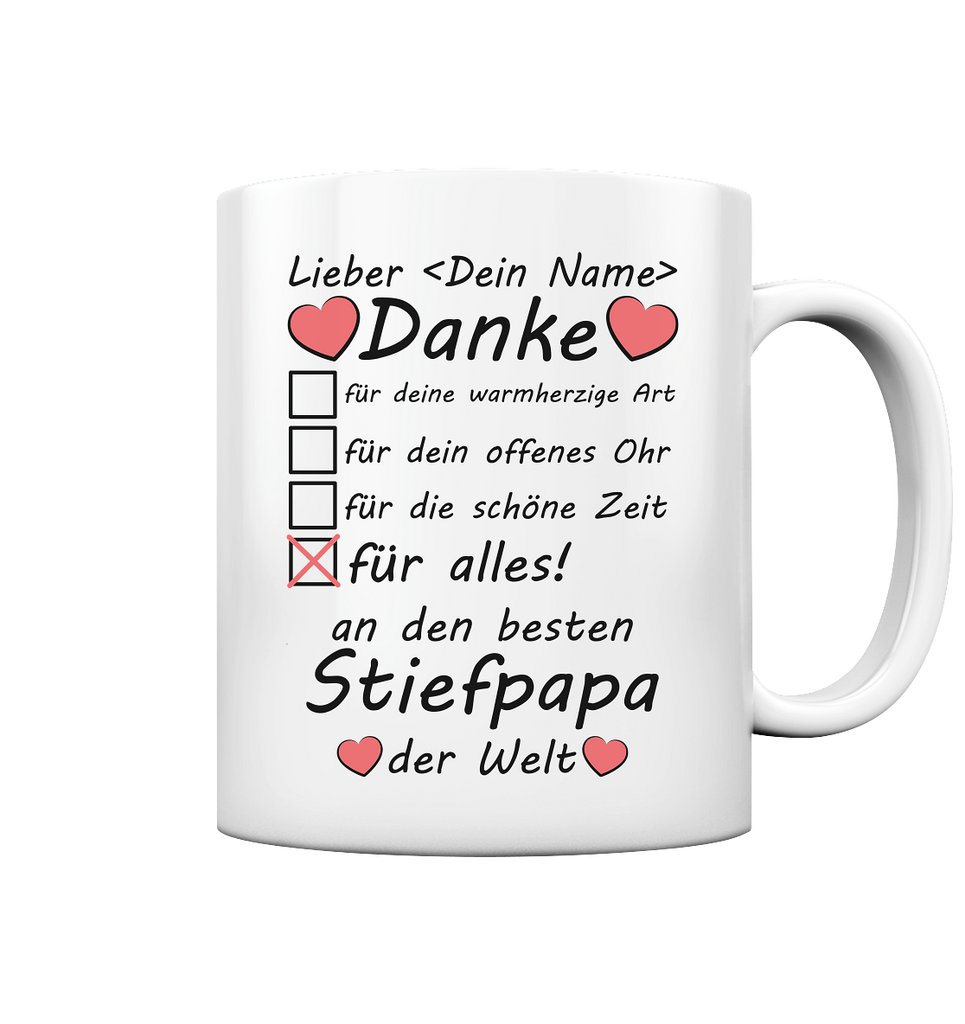 Stiefpapa Danke sagen | Geschenk zum Vatertag Tasse