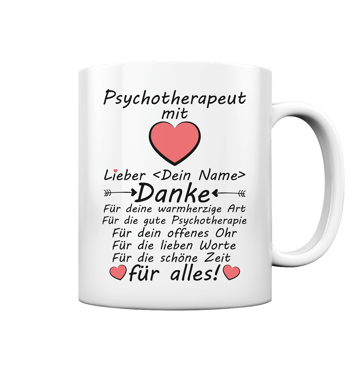 Psychotherapie zum Ende Geschenk | Personalisierbar 