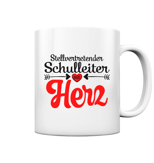 Stellvertretender Schulleiter Geschenk mit Herz Tasse 