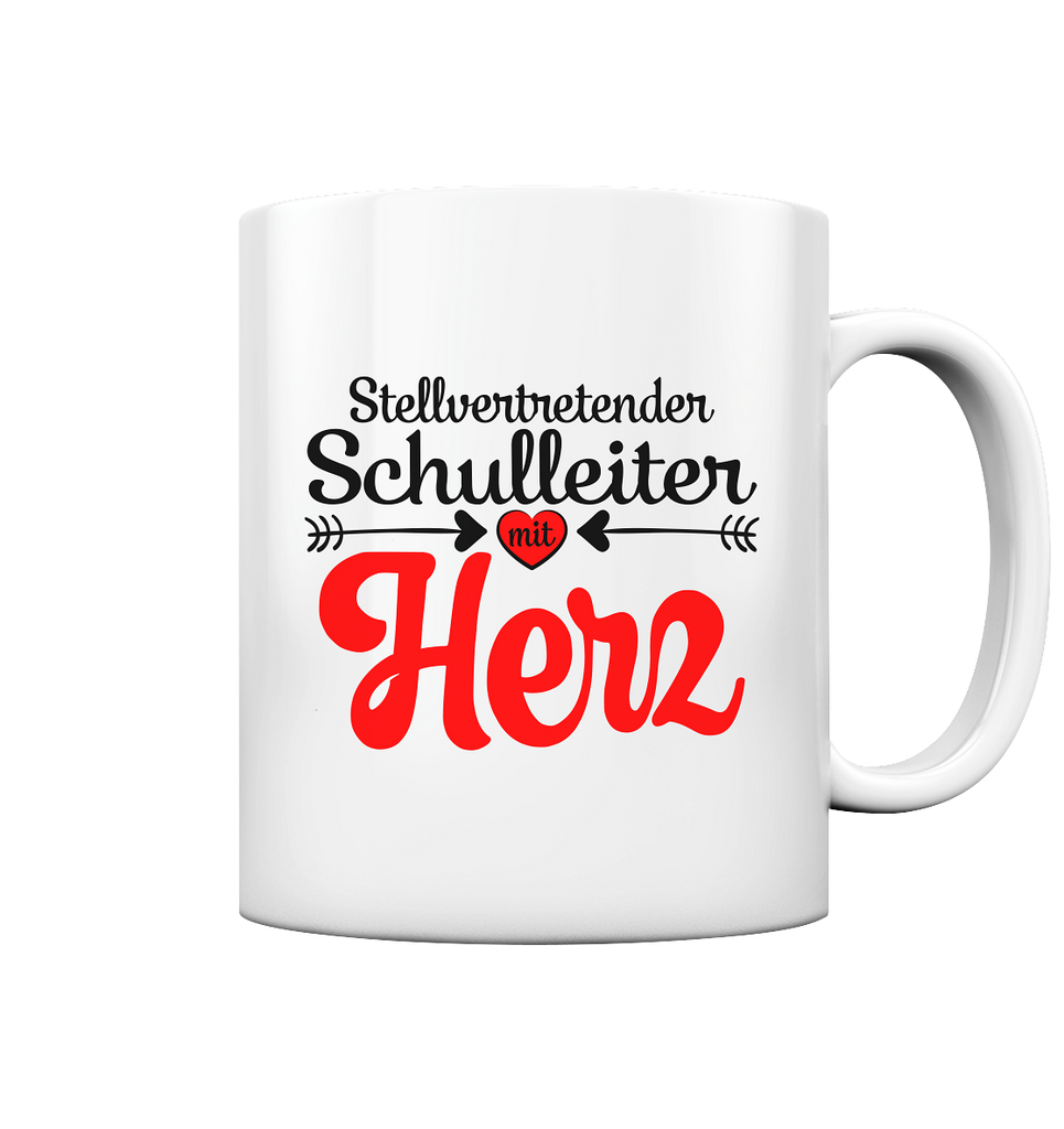 Stellvertretender Schulleiter Geschenk mit Herz Tasse 