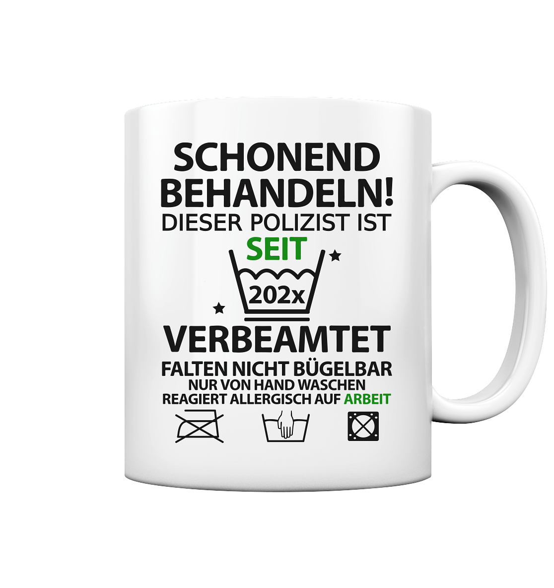 Geschenk zur Verbeamtung Polizei polizist Personalisiert