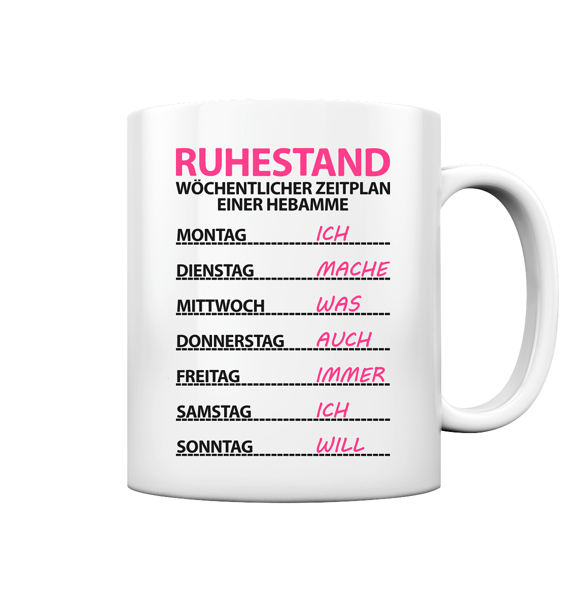 Hebamme im Ruhestand | Geschenk | Tasse