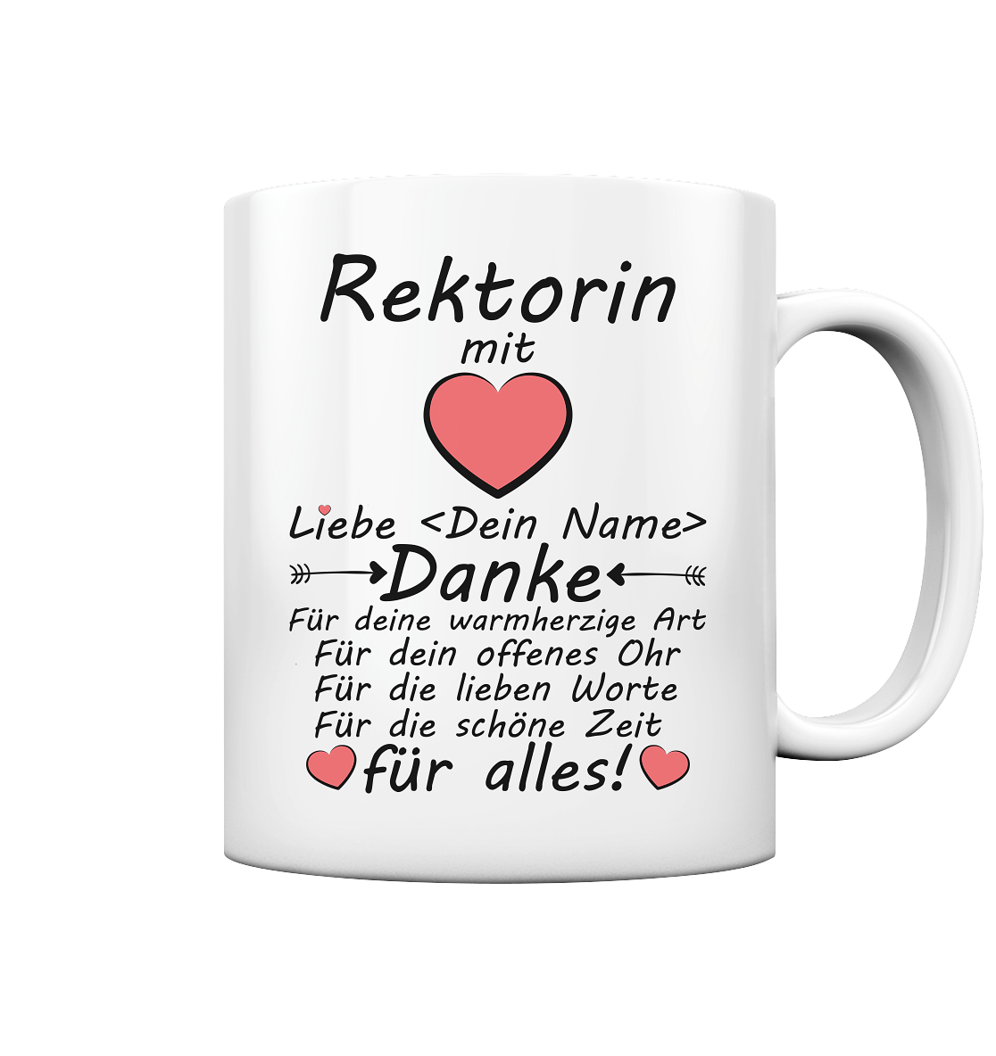 Rektorin Abschiedsgeschenk | Personalisierbar tasse 2