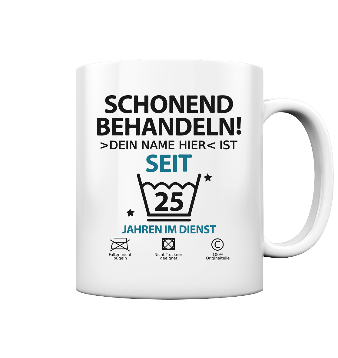 Mitarbeiter 25 Jahre Jubiläum | Geschenk PersonalisiertTasse 2
