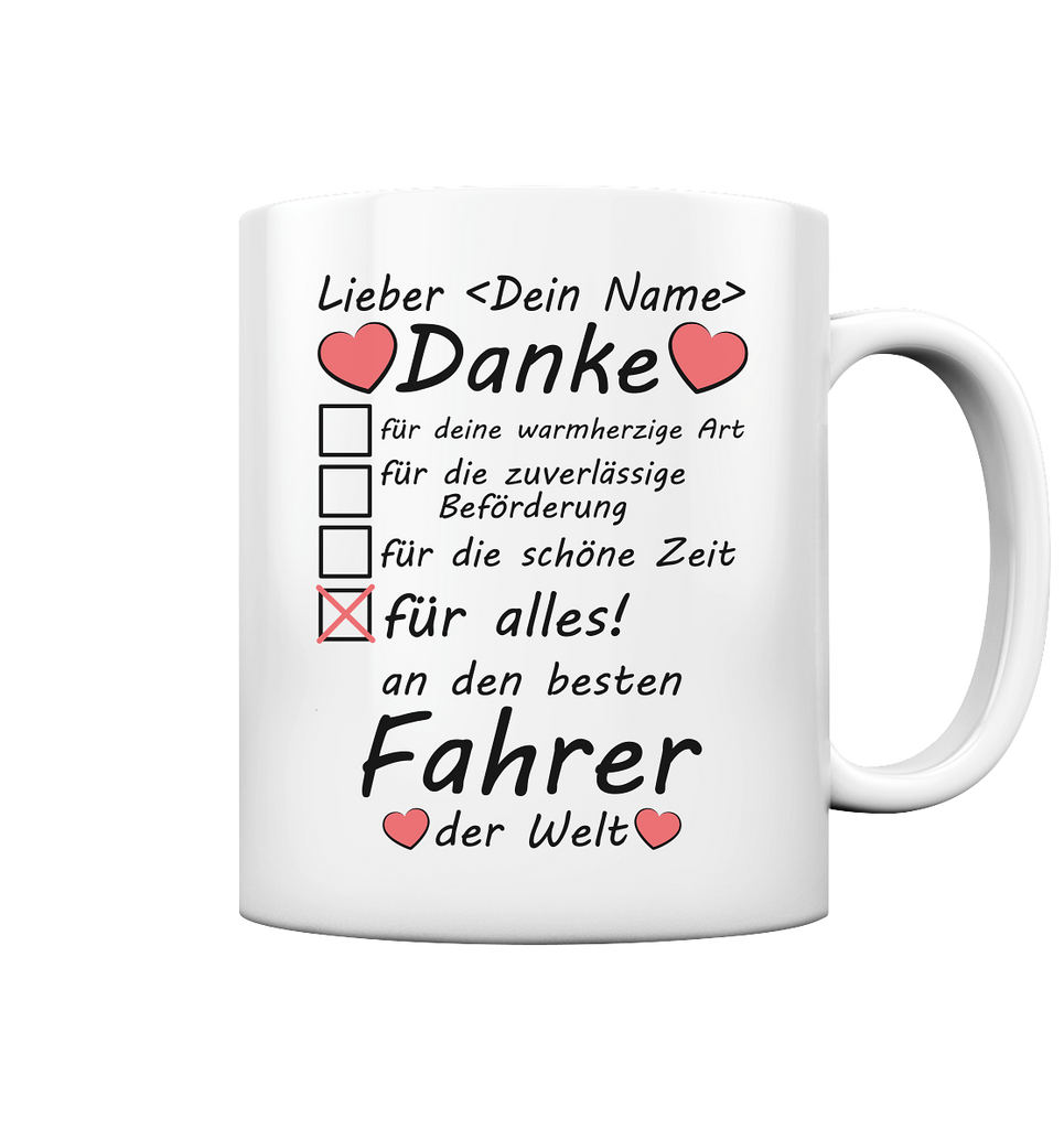 Danke Fahrdienst | Geschenk für Fahrgemeinschaft Fahrer