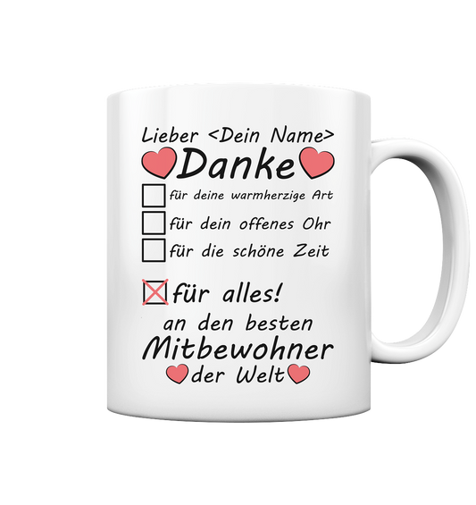 Abschiedsgeschenk WG Bewohner Tasse