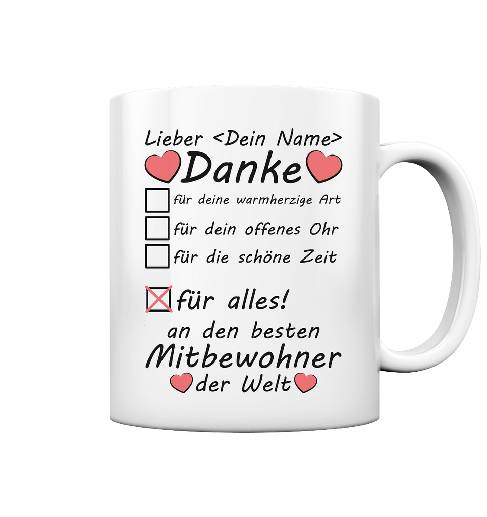 Abschiedsgeschenk WG Bewohner Tasse