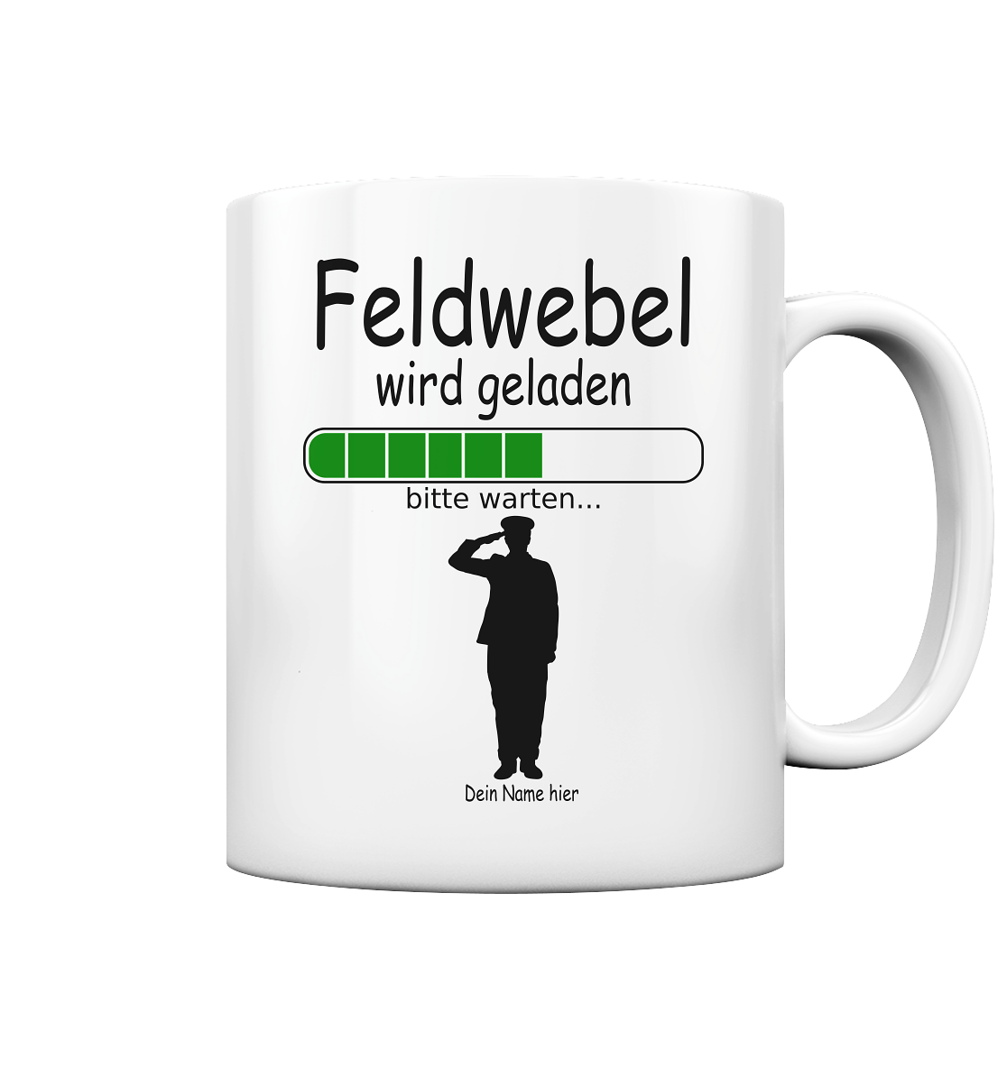 Ausbildung Geschenk zum Feldwebel | Personalisierbar  tasse