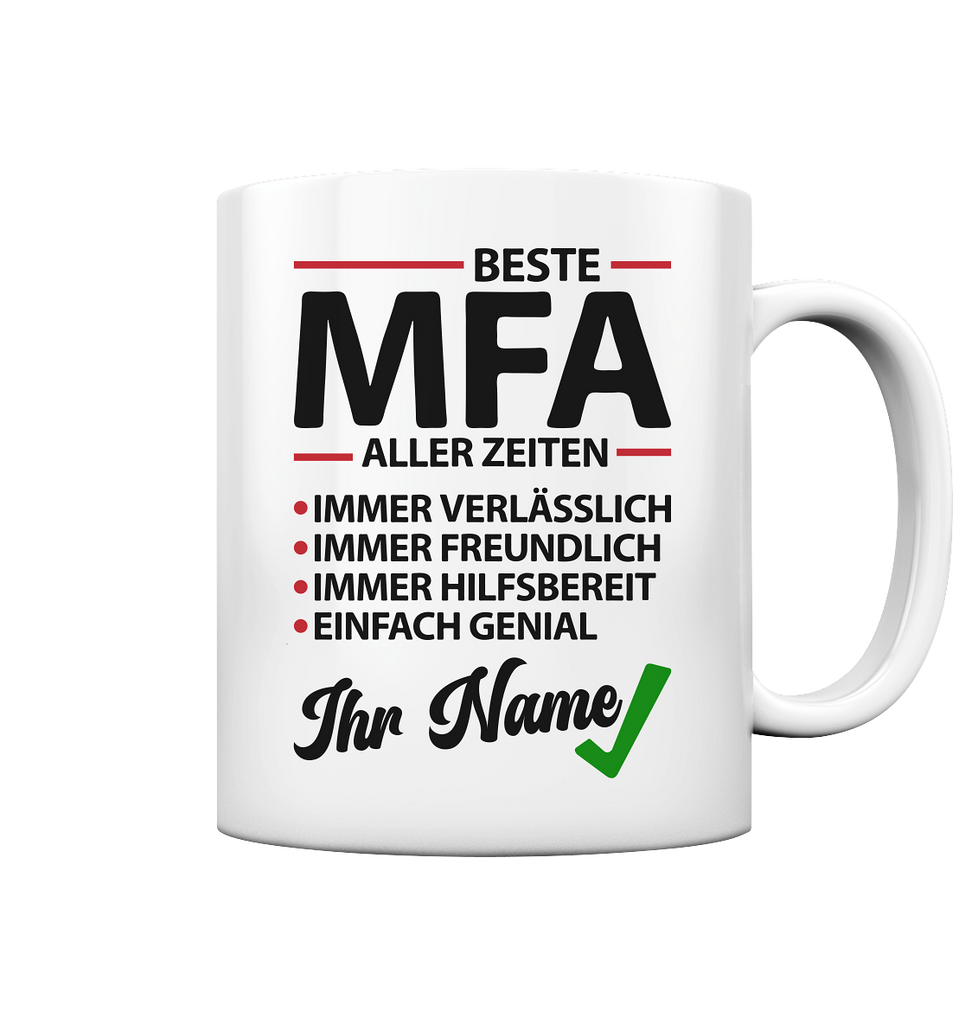 MFA Tasse Personalisiert mit Wunschnamen - Beste der Welt