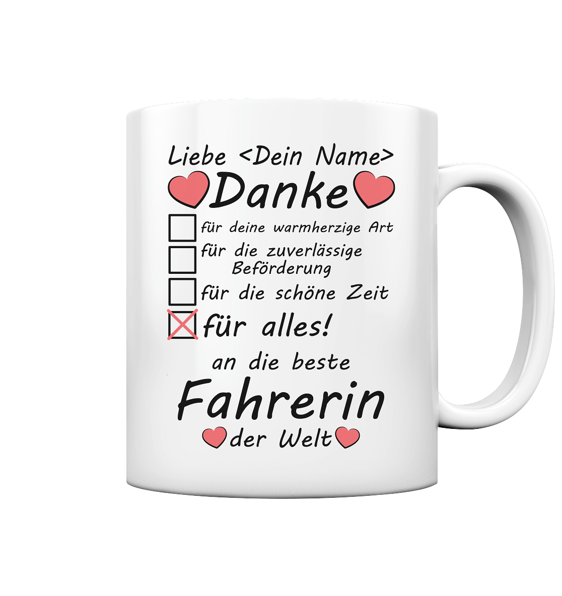 Danke Fahrdienst | Geschenk für Fahrgemeinschaft Fahrerin 2