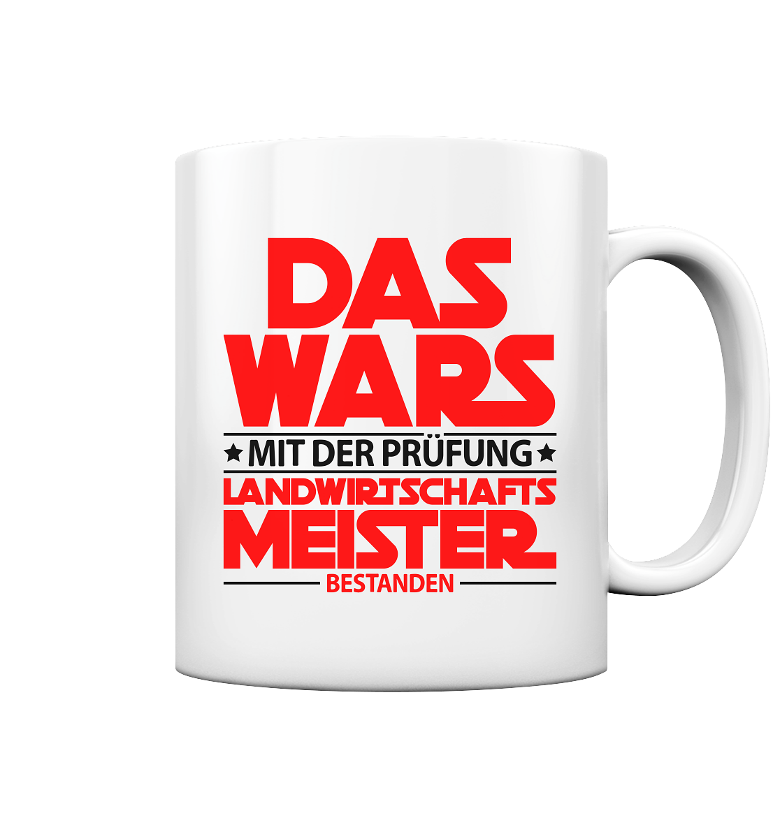 Geschenk zur Meisterprüfung Landwirt Tasse
