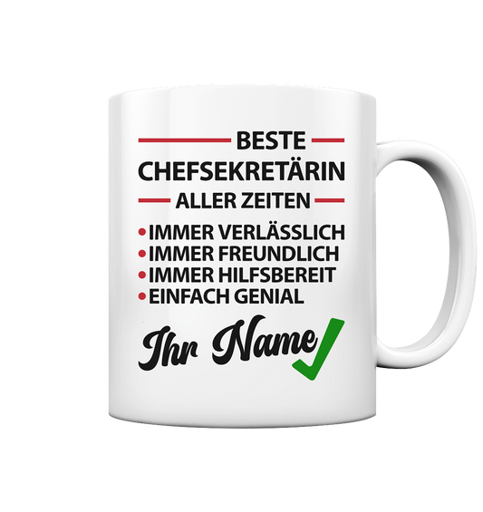 Chefsekretärin Abschiedsgeschenk Geschenk - Sekretärin vom Chef Tasse