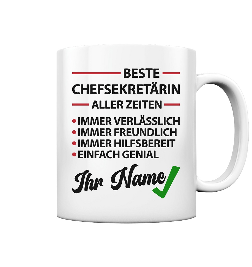 Chefsekretärin Abschiedsgeschenk Geschenk - Sekretärin vom Chef Tasse