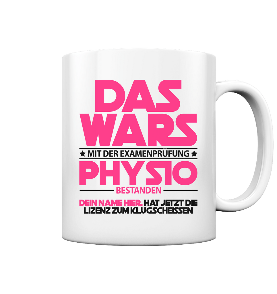  Physio Prüfung bestanden | Physiotherapeut Geschenk Tasse pink 2
