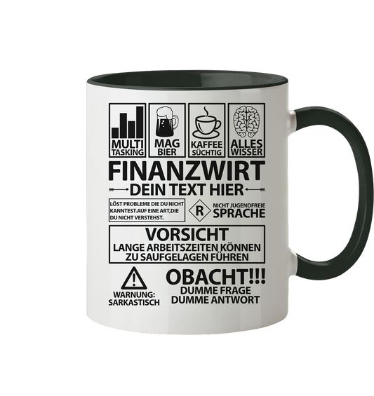 Diplom Finanzwirt Geschenk | Personalisierte Tasse