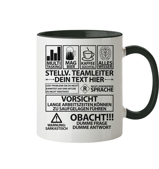 Stellvertretender Teamleiter | Geschenk | Personalisiert Tasse