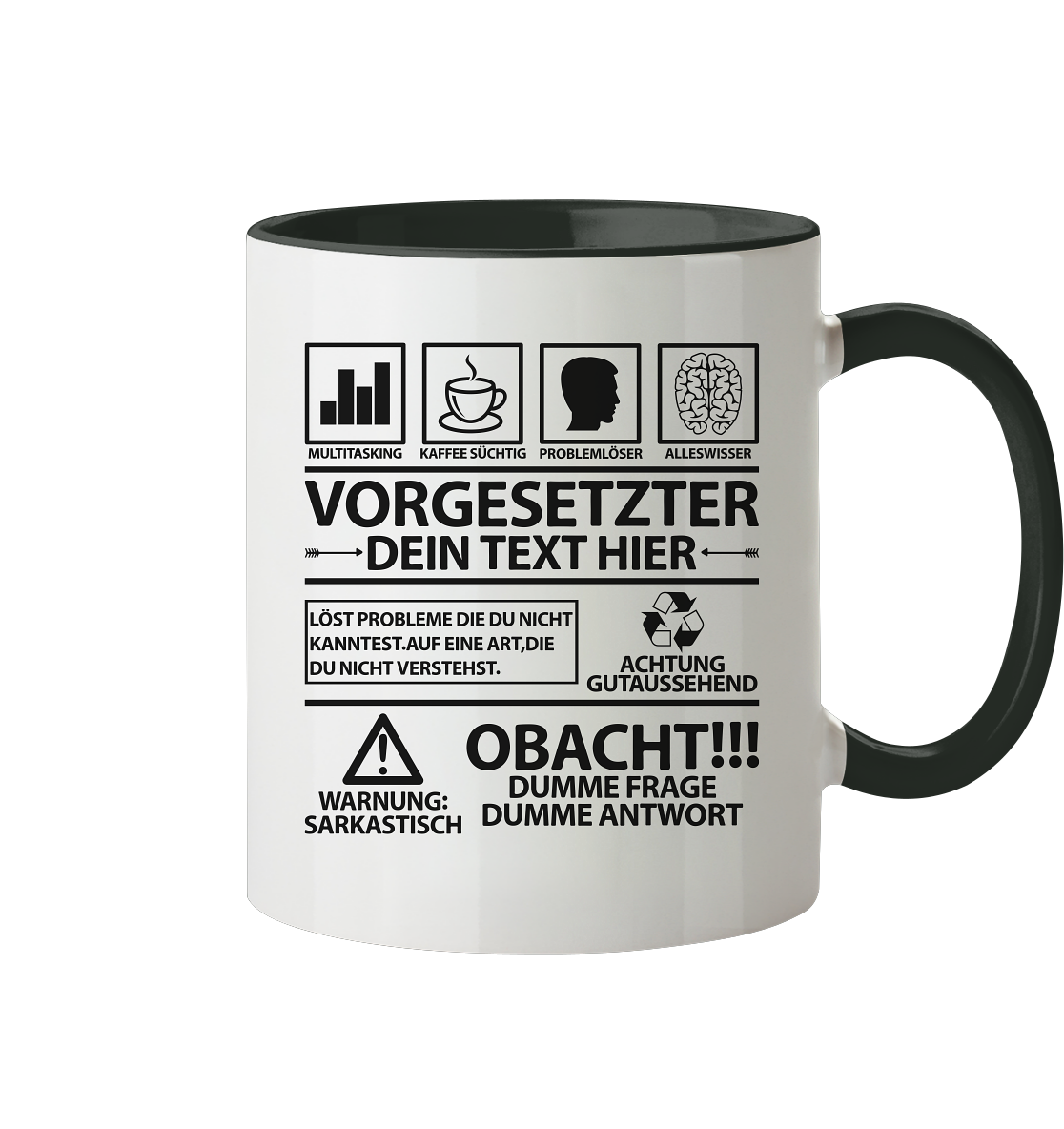 Abschiedsgeschenk für Vorgesetzten Vorgesetzter Personalisierte Tasse