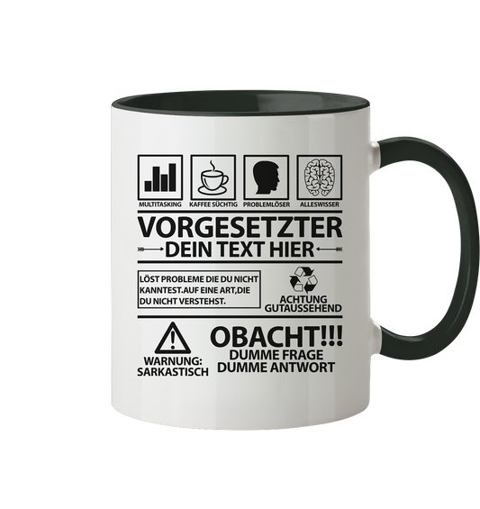 Abschiedsgeschenk für Vorgesetzten Vorgesetzter Personalisierte Tasse
