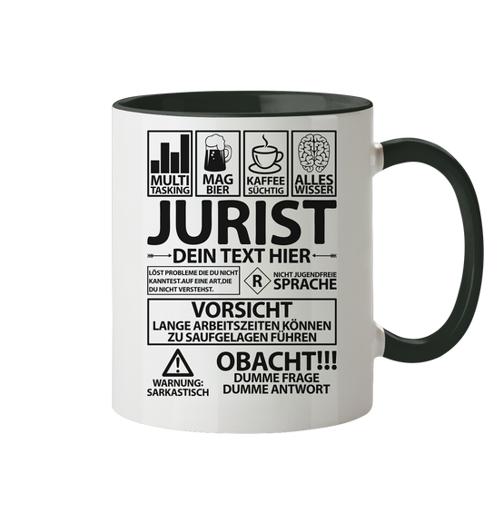 Volljurist |  Geschenk  | Lustige Tasse Personalisiert