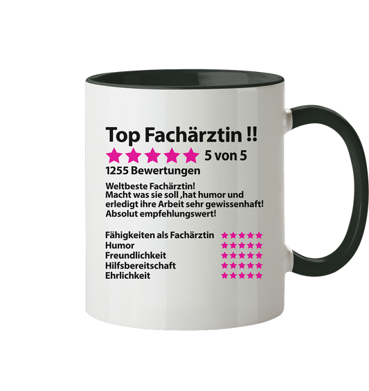Fachärztin Geschenk - Witzige Sprüche Tasse als Abschiedsgeschenk