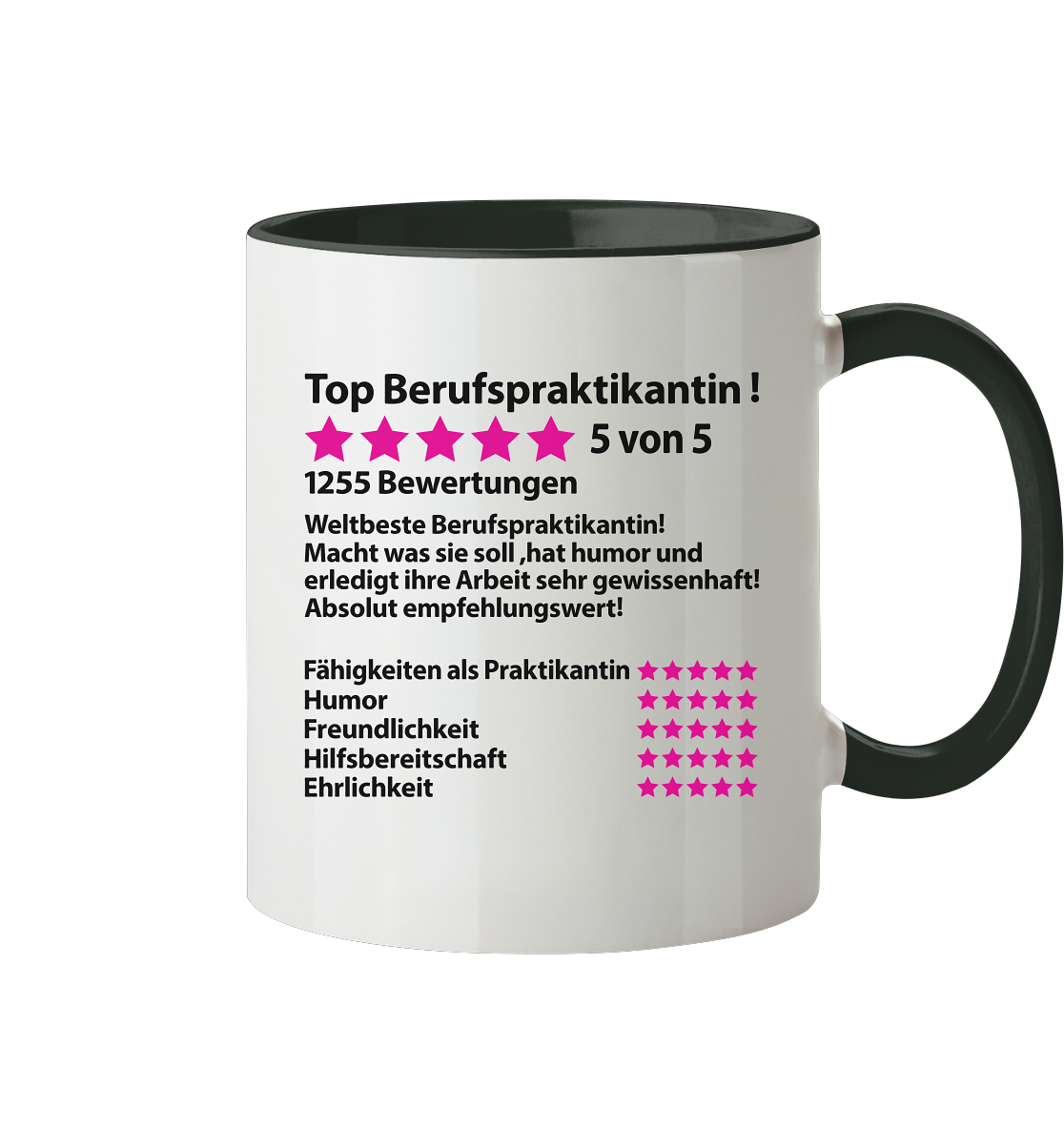 Abschiedsgeschenk Berufspraktikantin - Witzige Sprüche Tasse Geschenk zum Abschied