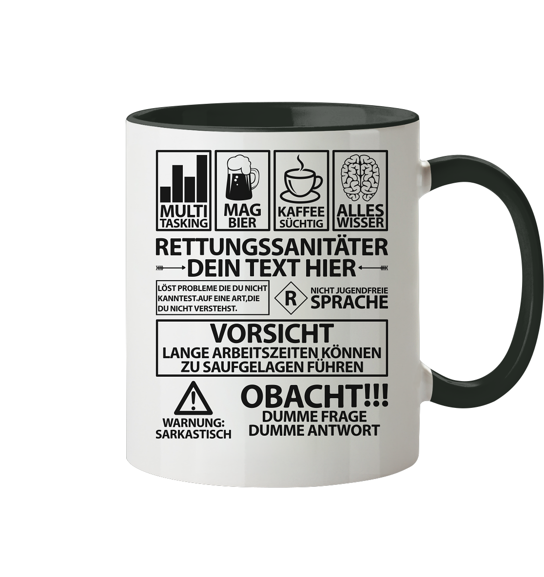 Rettungssanitäter Tasse | Personalisiert mit Wunschnamen