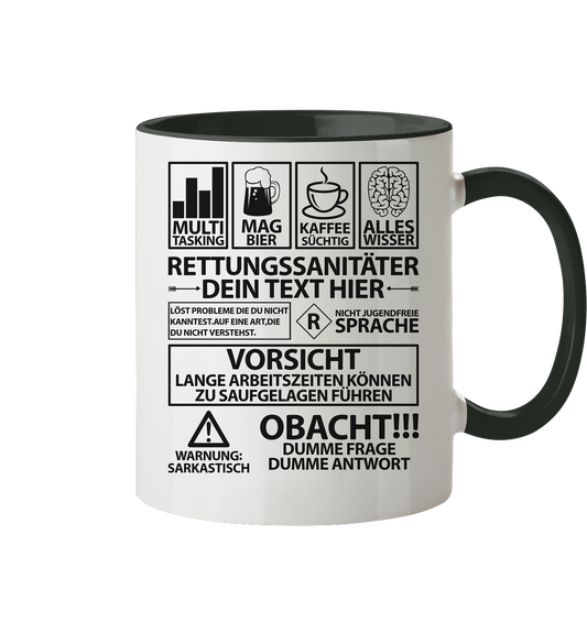 Rettungssanitäter Tasse | Personalisiert mit Wunschnamen